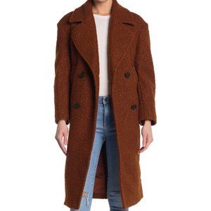 TOPSHOP Boucle Cocoon Coat - Size 8